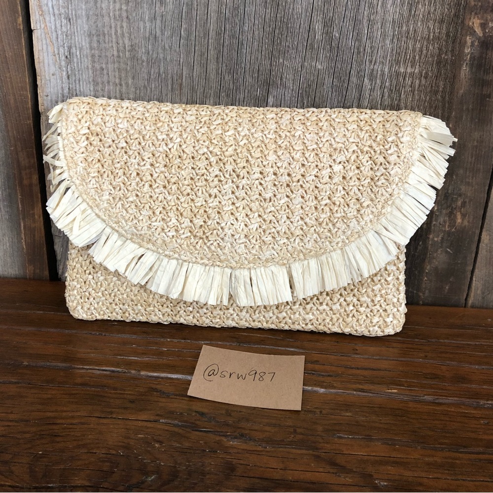 Beachly The North Shore Clutch Frayed Tassel